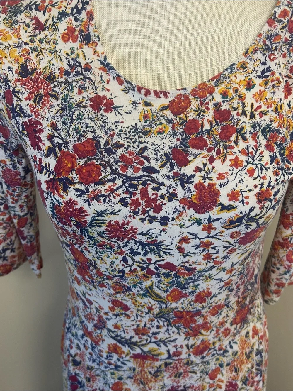 Peruvian Connection Tivoli Maxi Dress XS Multicolor Floral Cottagecore Boho EUC - Picture 3 of 9